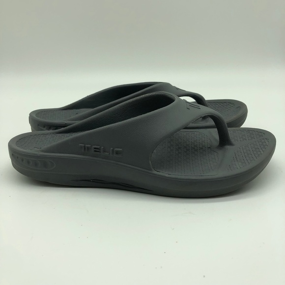 Telic Sandals Size XS Black Comfort Unisex Flip Flop Thong Sandals - Picture 3 of 7